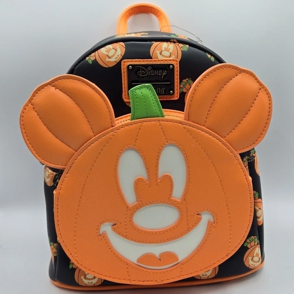Loungefly Disney Mickey-O-Lantern Glow in the Dark Backpack